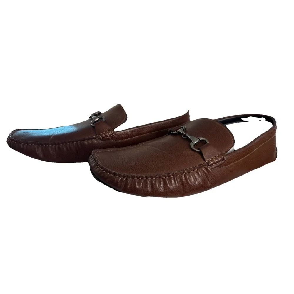 Unlisted by Kenneth Cole Men Reward Yourself Driving Mocs Loafers Size 14M Brown
